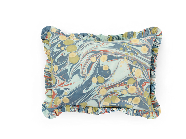 Ocean Stone– Hand Marbled Cotton Pillow Cover (12