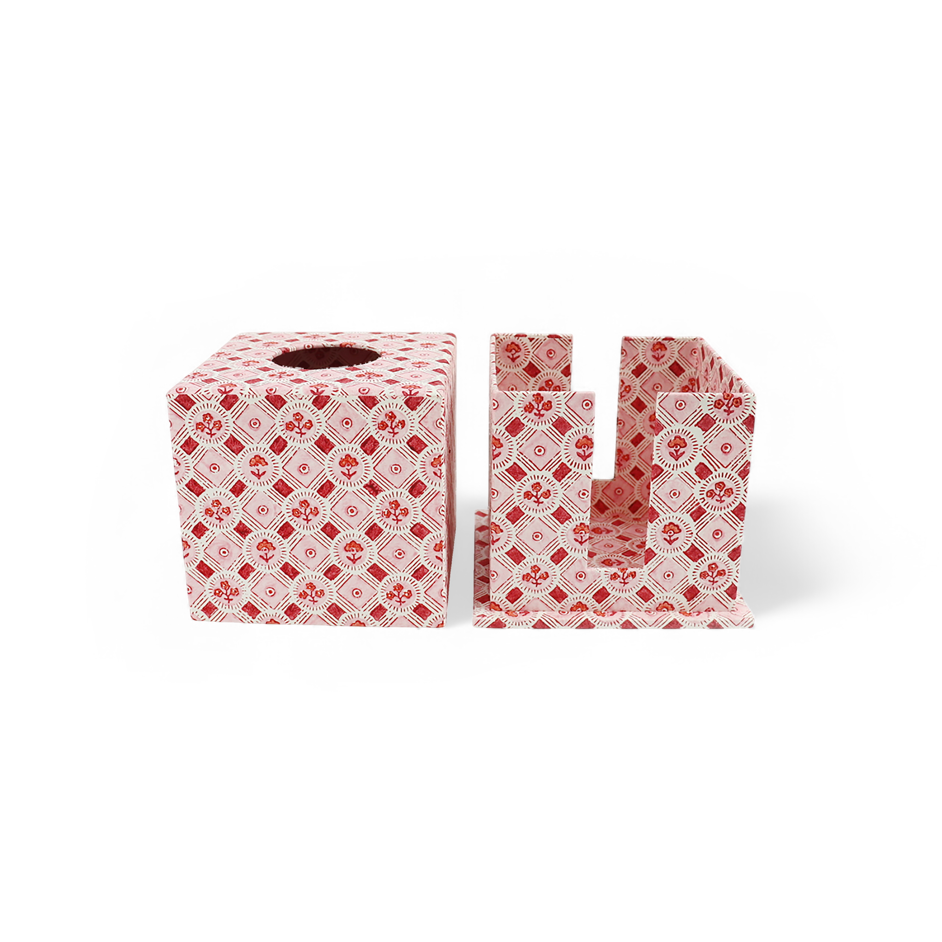 Noor Ruby – Tissue Box Cover (5.25” H x 5” W x 5” D)