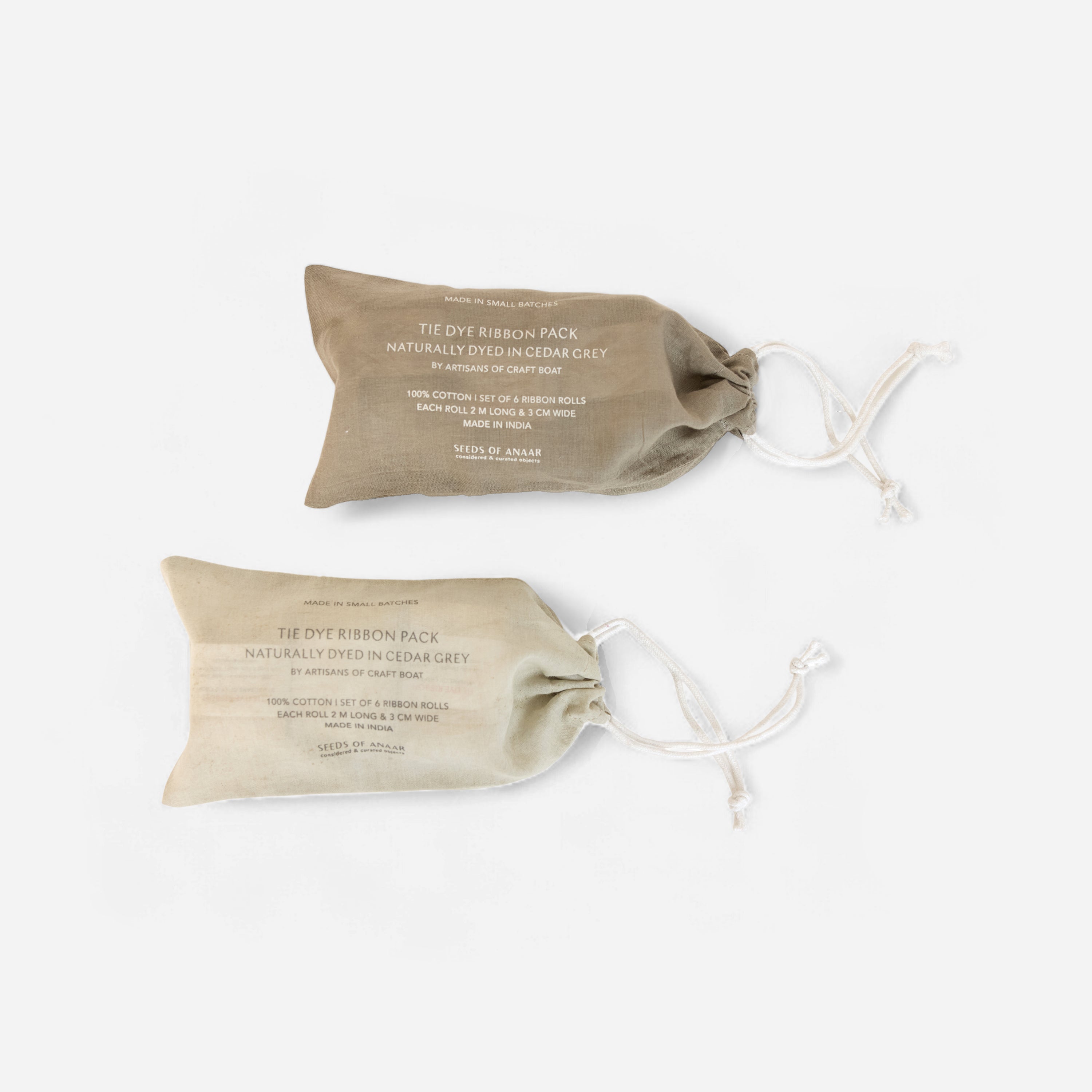 Cedar – Natural Cotton Ribbon Pack (Set of 6)