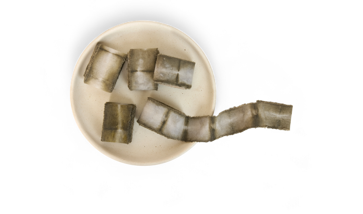 Cedar Gray - Natural Cotton Ribbon Pack (Set of 6)