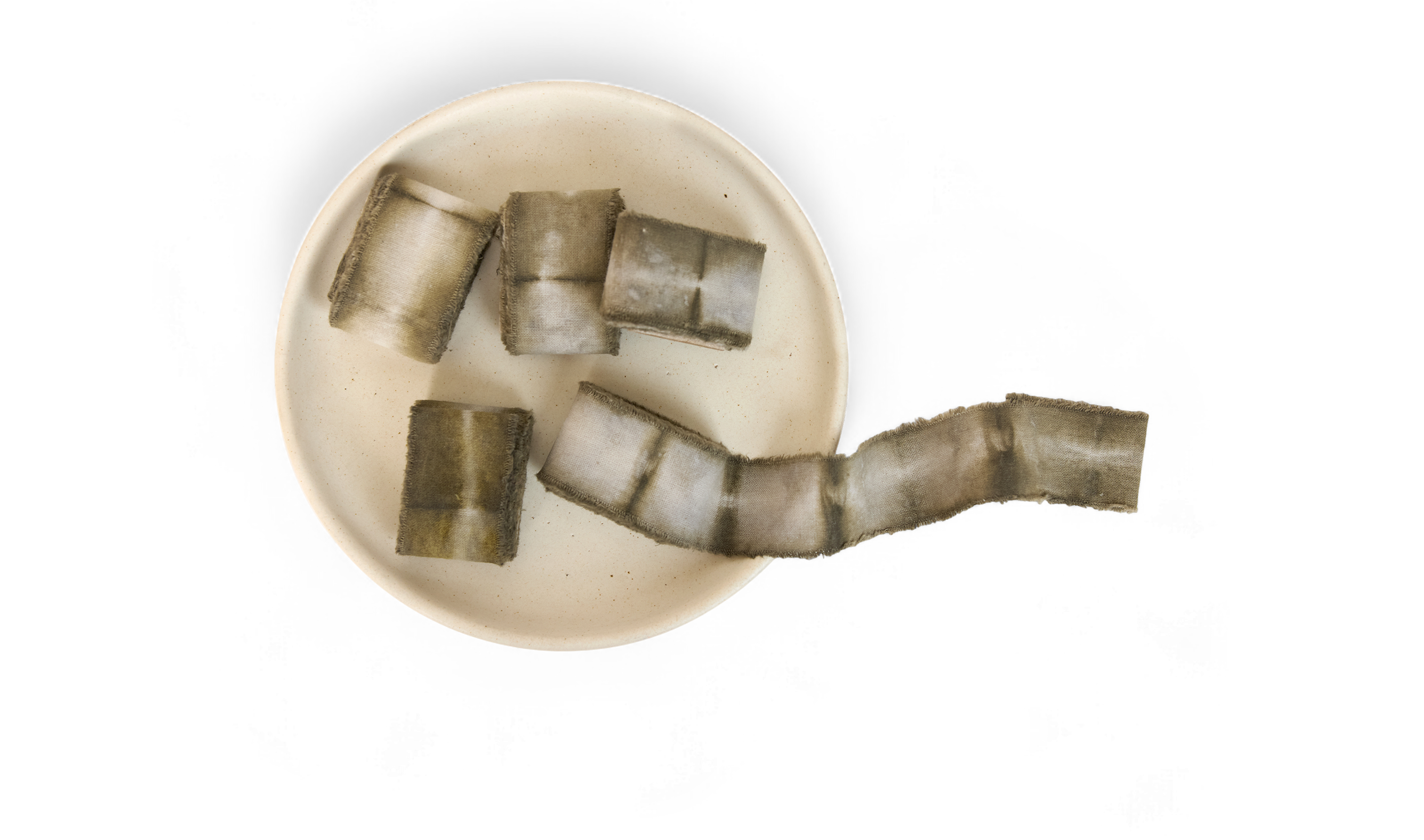 Cedar Gray - Natural Cotton Ribbon Pack (Set of 6)