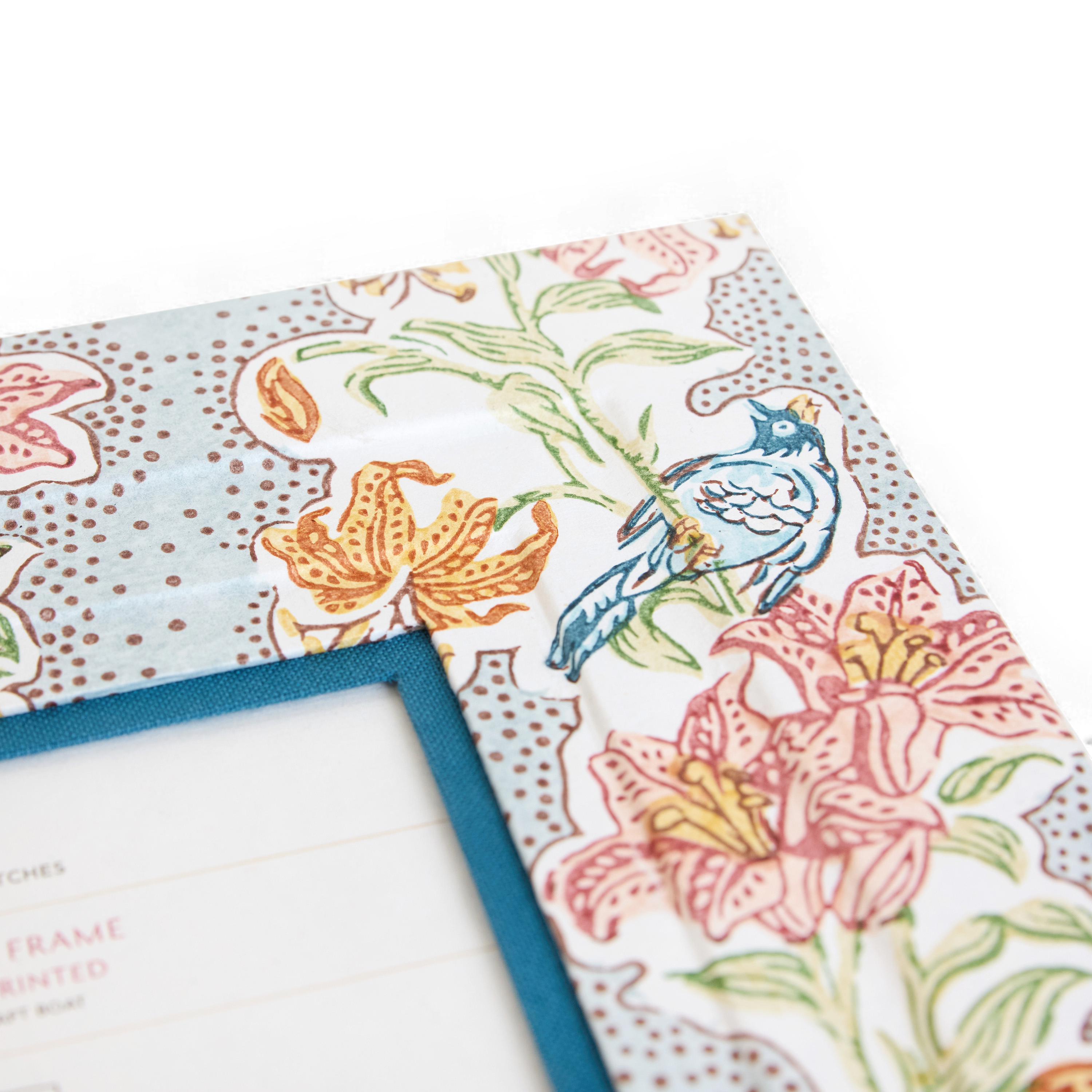 Sky Garden – Hand Block Printed Wall Picture Frame (12" x 10", fits 7" x 5" photo)